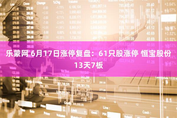 乐蒙网 6月17日涨停复盘：61只股涨停 恒宝股份13天7板