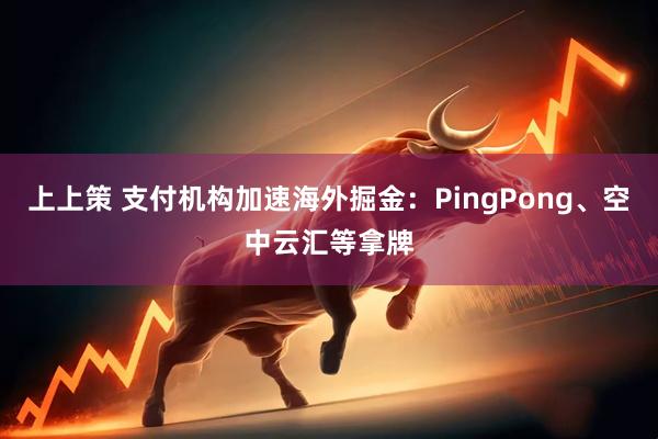 上上策 支付机构加速海外掘金：PingPong、空中云汇等拿牌